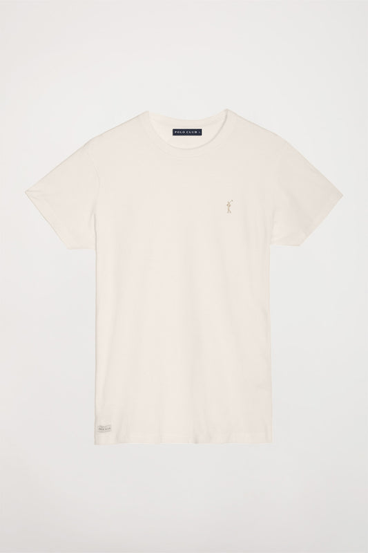 Camiseta de manga corta beige con logo Rigby Go