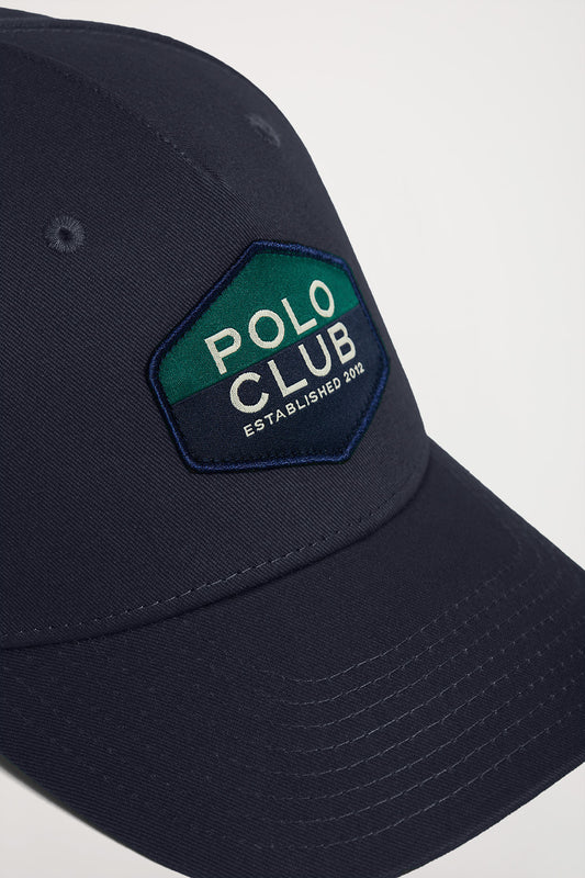 Gorra beisbolera azul marino con logo