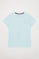 Camiseta básica azul celeste de manga corta con logo Polo Club