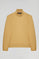 Camel half-zip sweatshirt with Rigby Go logo