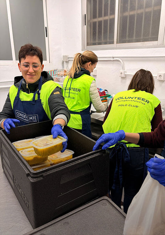 Acción de voluntariado con personas sin hogar