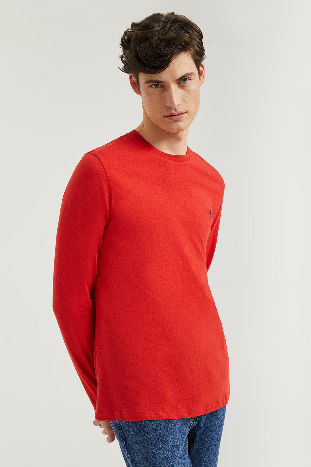 Camiseta roja manga larga, logo Rigby Go – Polo Club