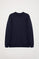 Sweatshirt básica azul marinho com decote redondo e logótipo Rigby Go