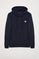Sudadera azul marino de cremallera y capucha con detalle Polo Club
