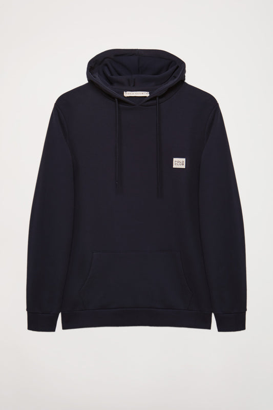 Navy-blue hoodie with Polo Club detail