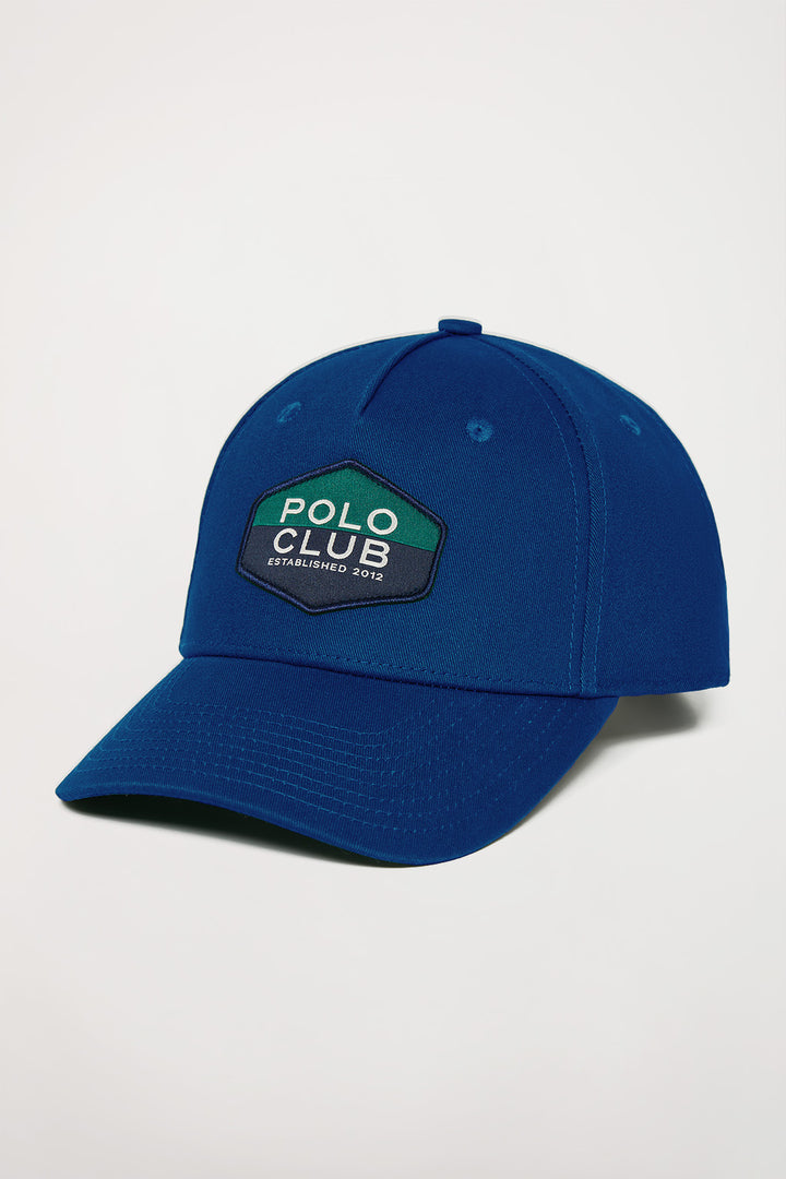Boné de basebol azul royal com logótipo
