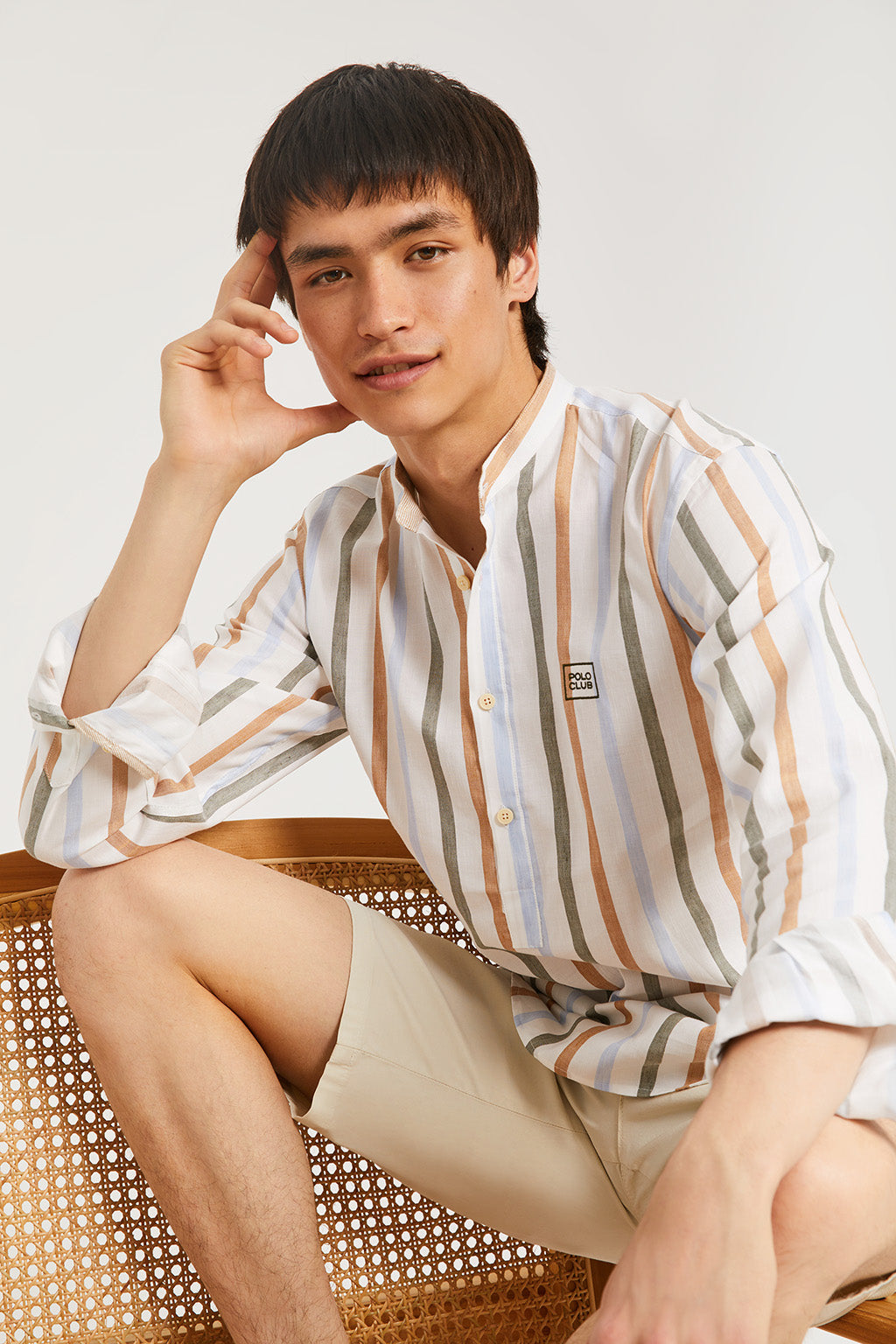 Camisa cuello hotsell mao niño zara