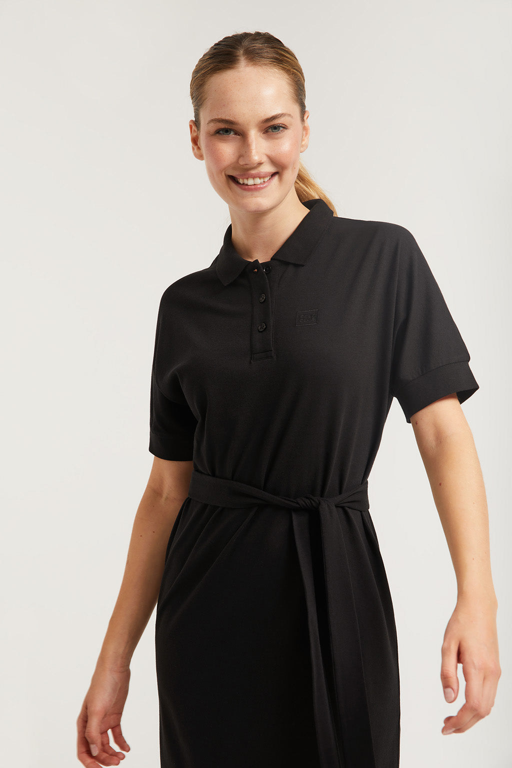 Vestido polo online negro
