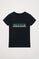 Camiseta azul marino con print Neword Polo Club