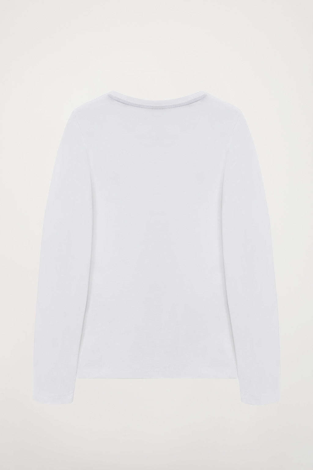 Camisetas blancas de manga larga clearance