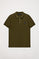 Olive-green short-sleeve polo shirt with Polo Club detail