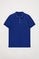 Polo de manga curta azul royal com pormenor Polo Club