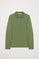 Polo de manga larga piqué color verde lodo con logo Rigby Go