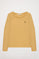 Camiseta básica de manga larga camel con logo Rigby Go