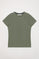 Camiseta básica verde de manga corta con logo Polo Club
