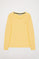 Yellow long-sleeve basic tee with Polo Club logo