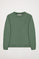 Sweatshirt básica verde com decote redondo com logótipo Polo Club