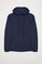 Sweatshirt com capuz e bolsos azul marinho com logótipo Polo Club