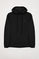 Sweatshirt com capuz e bolsos preta com logótipo Polo Club