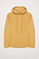 Sweatshirt com capuz e bolsos cor camel com logótipo Polo Club