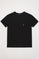 T-shirt preta com bolso e logótipo Rigby Go