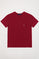 T-shirt grená com bolso e logótipo Rigby Go