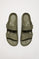 Khaki bio sandal with buckles for women