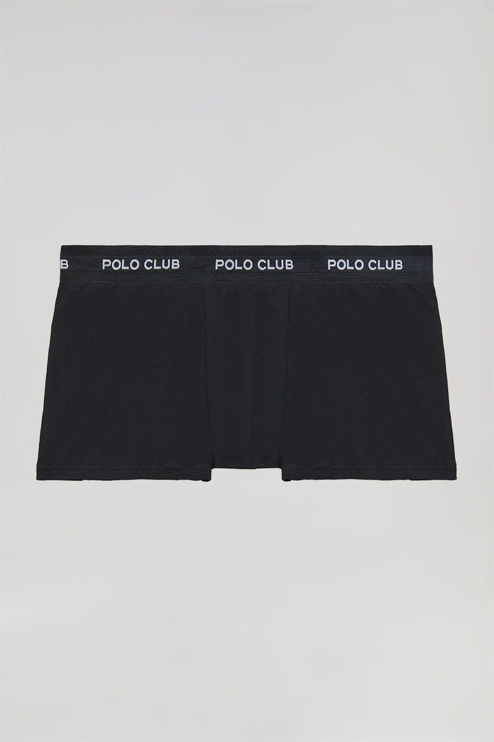 Boxer preto com logótipo Polo Club