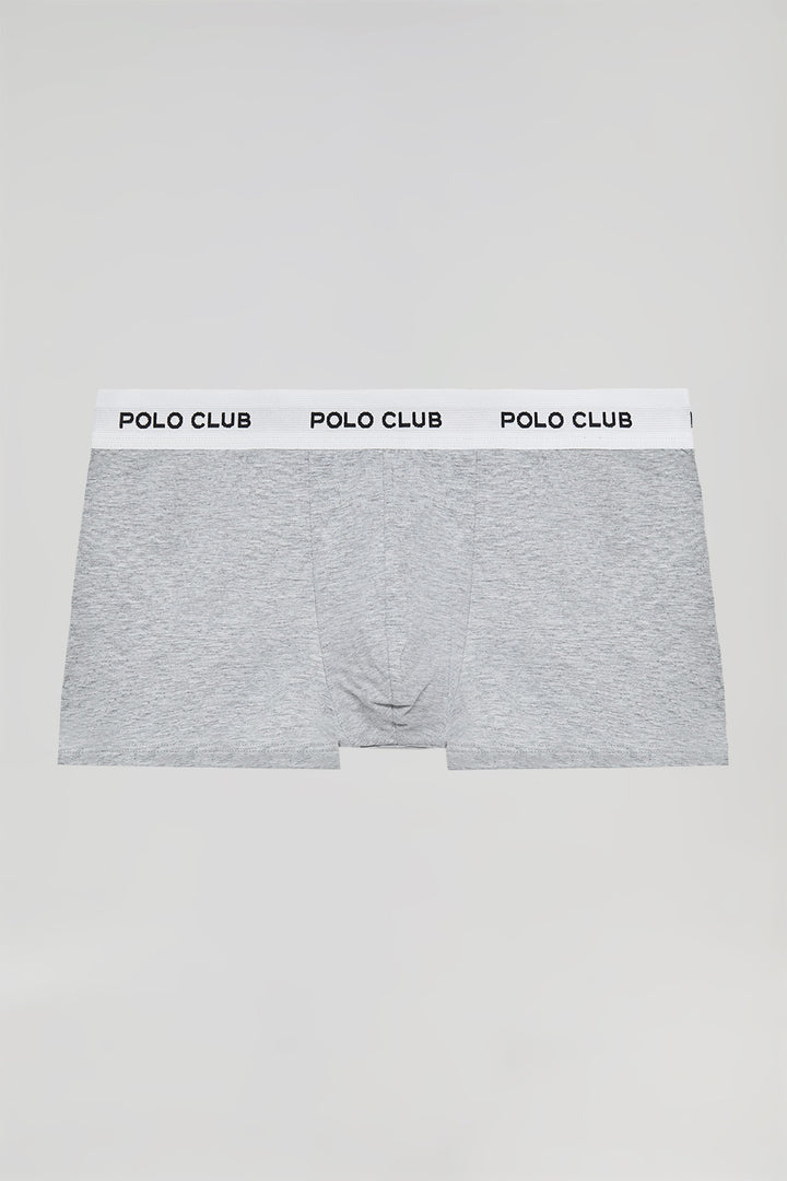 Boxer cinzento com logótipo Polo Club