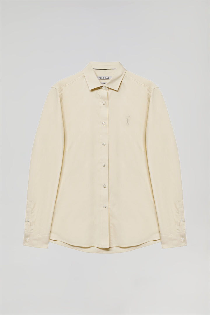 Camisa Oxford Regular Fit amarela com logótipo Rigby Go