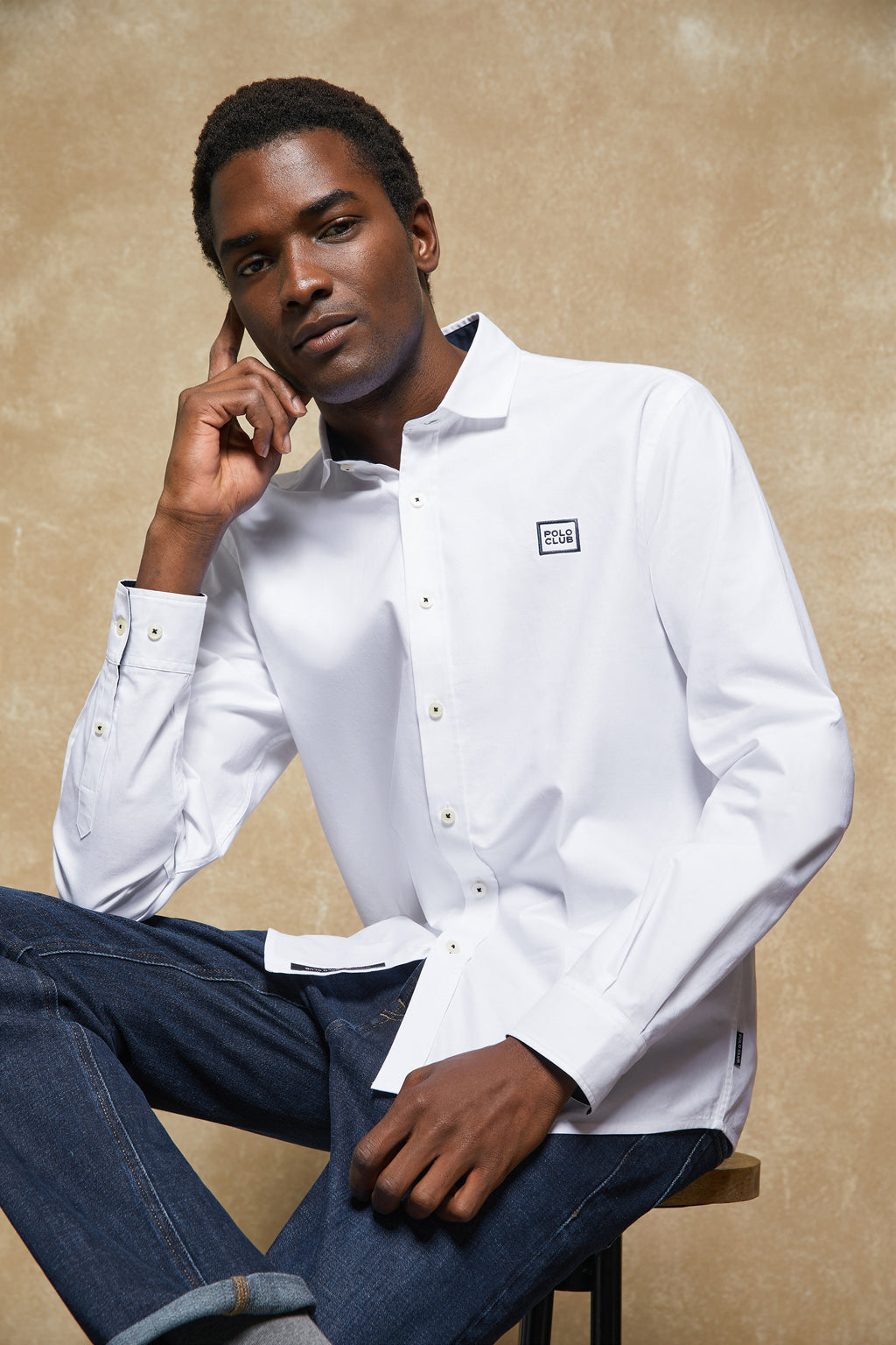 Camisa blanca slim hot sale