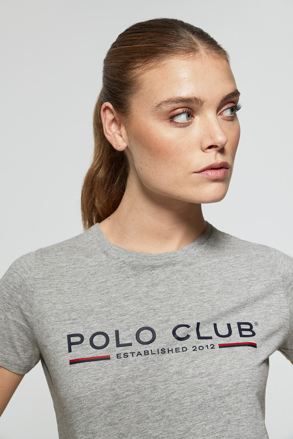 Camiseta básica gris vigoré para mujer – Polo Club