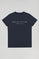 T-shirt básica azul marinho com print icónico Polo Club