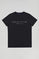 Black basic T-shirt with Polo Club iconic print