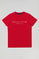 Red basic T-shirt with Polo Club iconic print