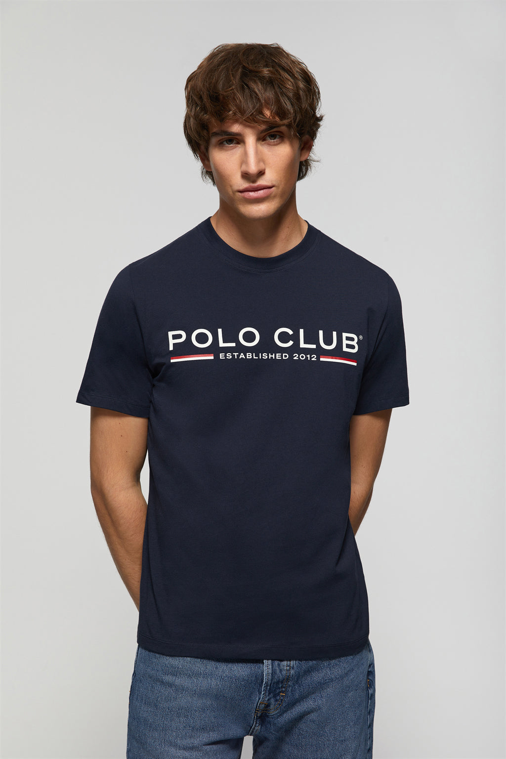 Camiseta Básica Azul Royal Lisa - 100% Poliéster Masculina