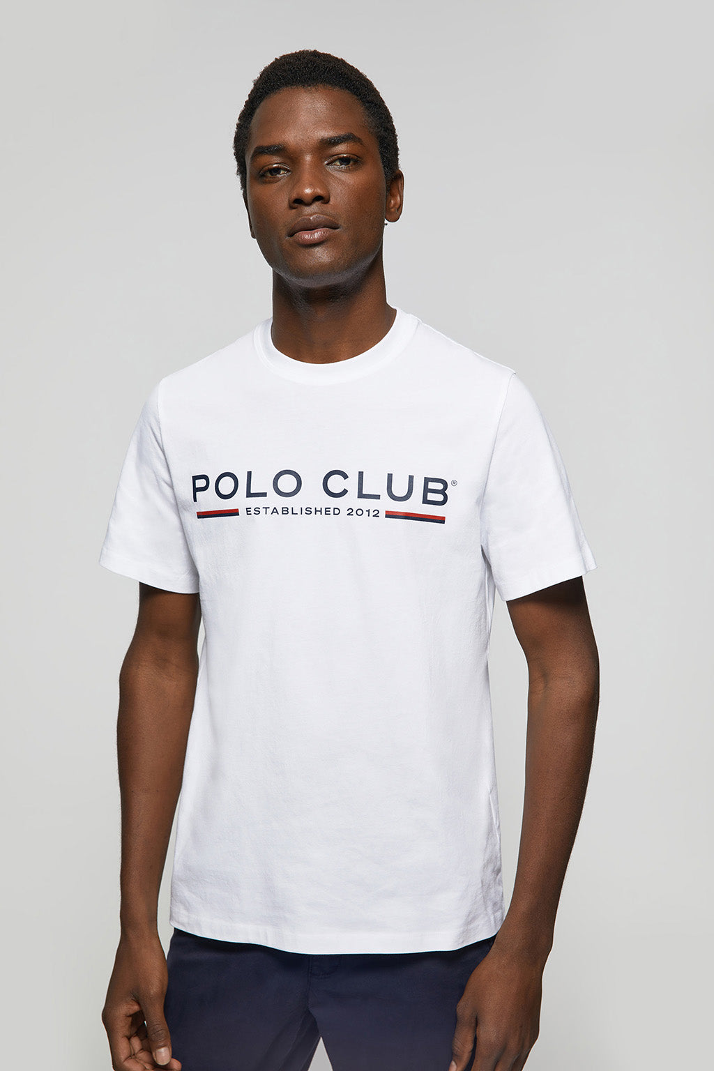 Camiseta básica blanca para hombre – Polo Club