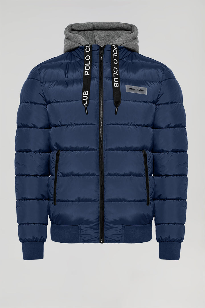 Navy-blue Dolomite puffer jacket with Polo Club patch