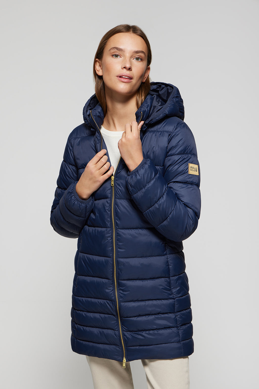 Ultra Light Plumifero Ligero Mujer Azul Marino Ropa Abrigo Ligero