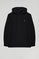 Sweatshirt com capuz e bolsos preta com logótipo Rigby Go