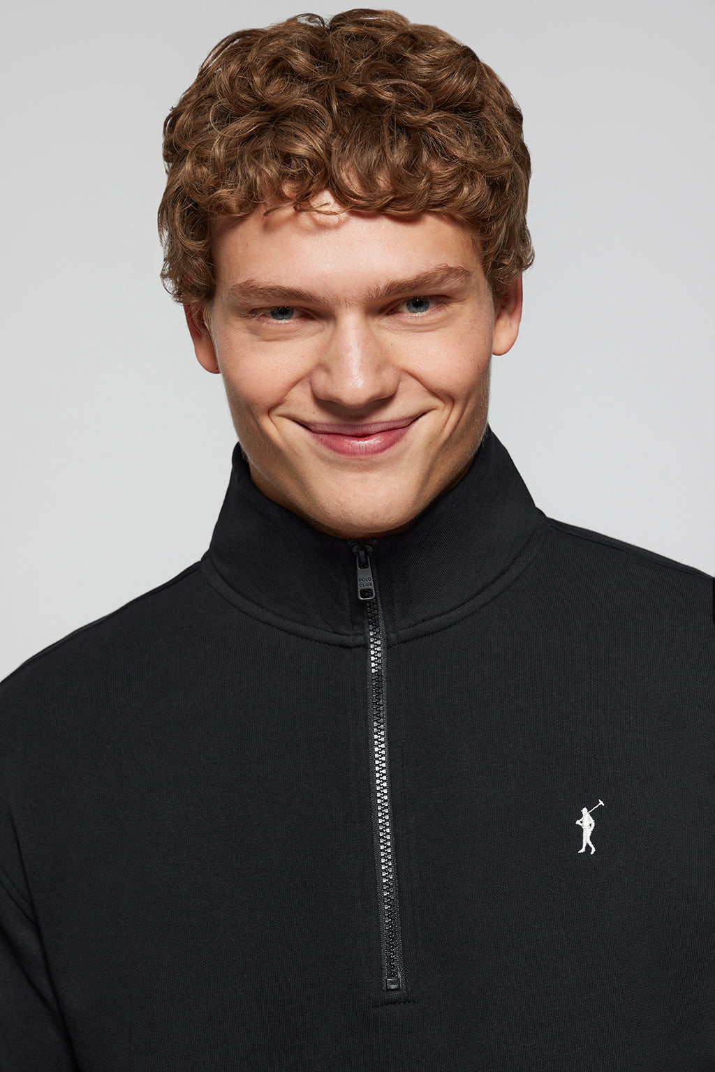Sudadera polo media 2025 cremallera