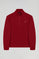 Sweatshirt com meio fecho-éclair grená com logótipo Rigby Go