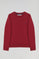 Sweatshirt básica grená com decote redondo e logótipo Rigby Go