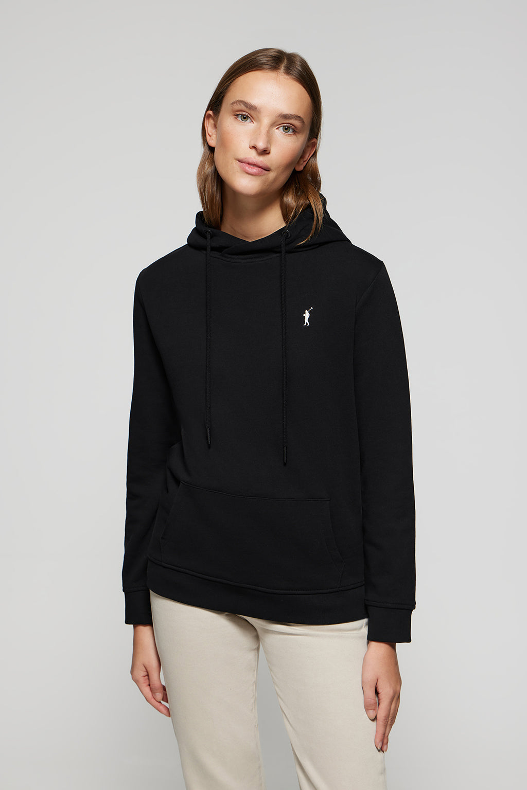 Sudadera polo negra outlet