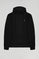 Sudadera de capucha y bolsillos negra con logo Rigby Go