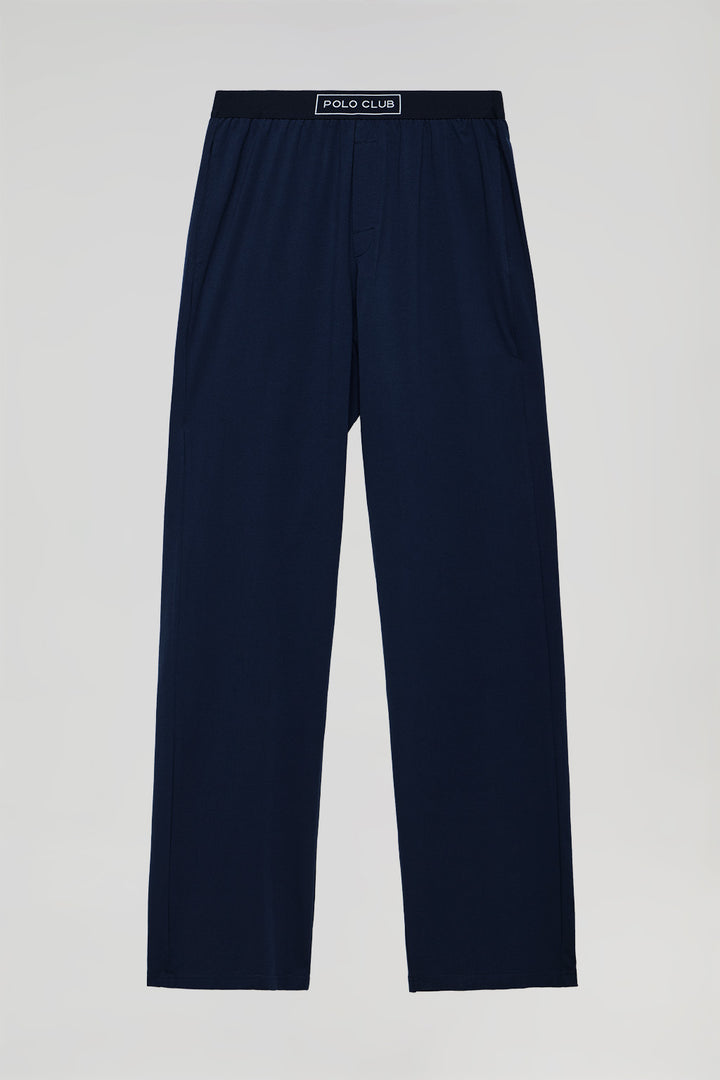 Pantalón largo de pijama Isaac azul marino