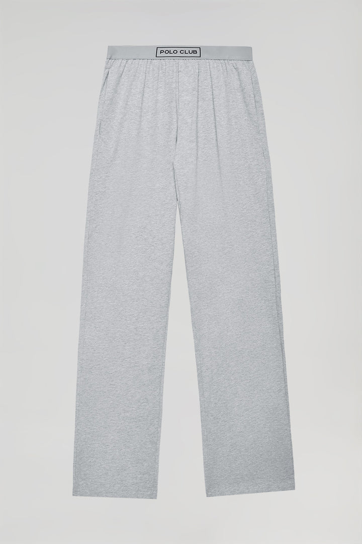 Grey-marl long Isaac PJ bottoms