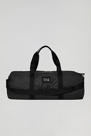 Saco leve de viagem preto com pormenor Polo Club