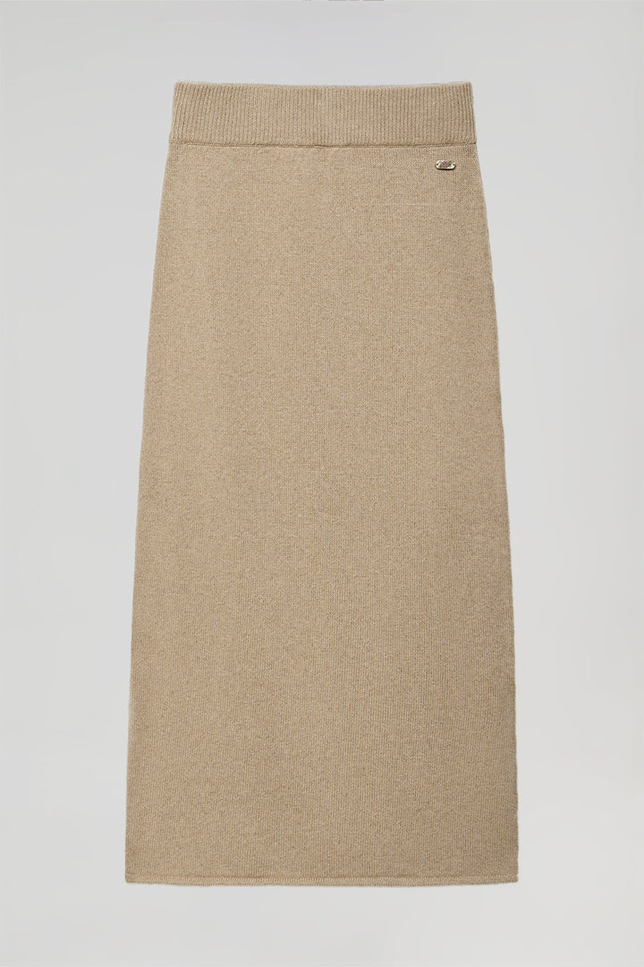 Sandy knit midi skirt with Polo Club detail