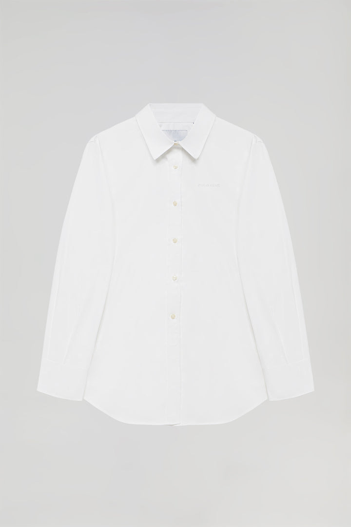 Camisa Cape blanca oversize con bordado minimal Polo Club